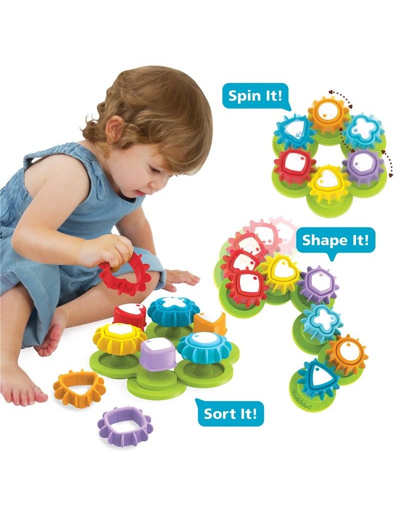 Shape and spin gear sorter...