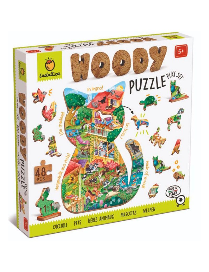 Woody Puzzle - Mascotas