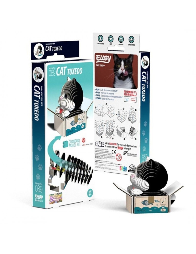 Puzle 3D Eugy Mi Gato Tuxedo
