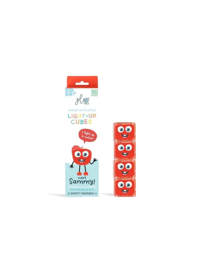 GloPals Cubos luz SAMMY Rojo
