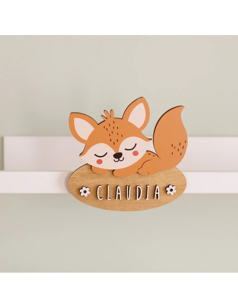 Placa Zorro con Kit de letras