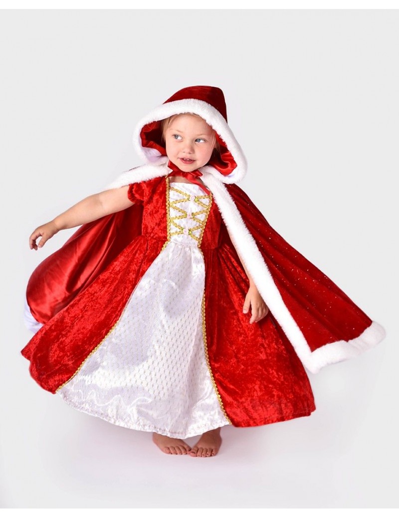 Capa Velvet roja 3-8 años