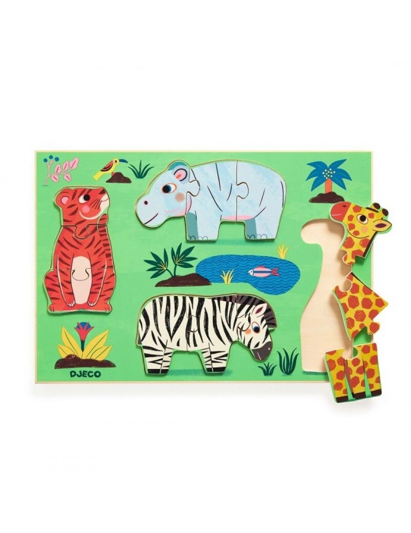 Puzzle Encajable Coucou tigre