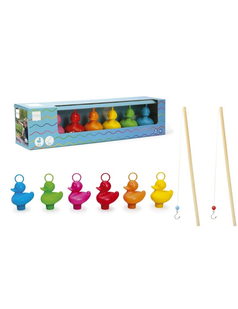 SET OF 6 FISHING DUCKS WITH...